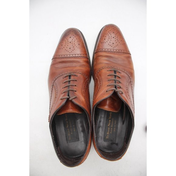 To Boot New York Adam Derrick Men's Size 10 Brown WingTip Dress Shoes - Picture 9 of 13
